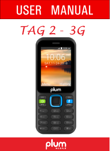 Handleiding Plum A105 Tag 2 3G Mobiele telefoon