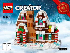 Handleiding Lego set 40337 Creator Miniversie van het peperkoekhuisje