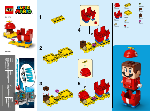 Rokasgrāmata Lego set 71371 Super Mario Propellera Mario spēju komplekts