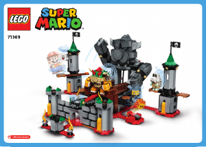 Rokasgrāmata Lego set 71369 Super Mario Bowser pils bosa kaujas paplašinājuma maršruts