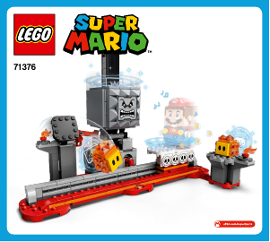 Brugsanvisning Lego set 71376 Super Mario Thwomp-angreb - udvidelsessæt