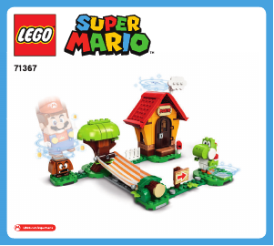 Instrukcja Lego set 71367 Super Mario Yoshi i dom Mario - zestaw rozszerzający