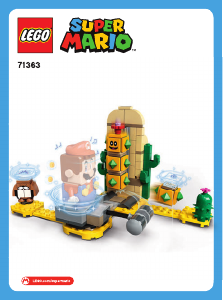Rokasgrāmata Lego set 71363 Super Mario Tuksneša adataiņu paplašinājuma maršruts