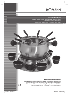 Manual de uso Bomann FD 1217 CB Fondue