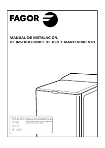 Manual de uso Fagor FT-3106 N Lavadora