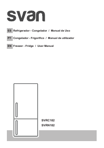 Manual de uso Svan SVRN182 Frigorífico combinado