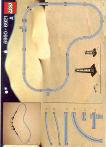 Manual de uso Lego set 6921 Futuron Monorail accessory track