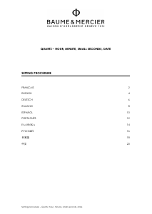 Handleiding Baume and Mercier Baume 10600 Horloge