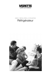 Mode d’emploi Vedette RD268 Réfrigérateur combiné