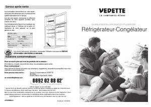 Mode d’emploi Vedette RS267M Réfrigérateur