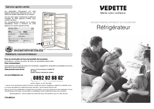 Mode d’emploi Vedette RL377 Réfrigérateur