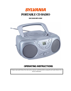 Manual Sylvania SRCD243-MP3-220V Stereo-set