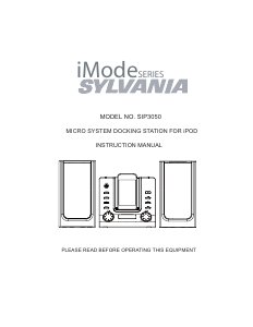 Manual Sylvania SIP3050 Stereo-set
