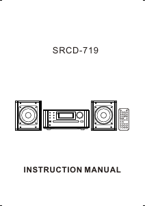 Manual Sylvania SRCD719 Stereo-set