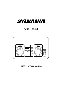 Manual Sylvania SRCD744 Stereo-set