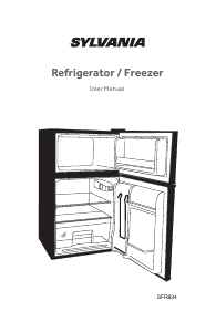Manual Sylvania SFR834 Fridge-Freezer