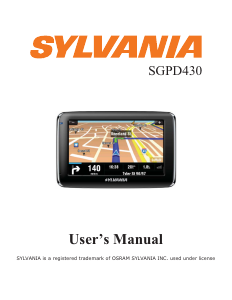 Mode d’emploi Sylvania SGPD430 Système de navigation