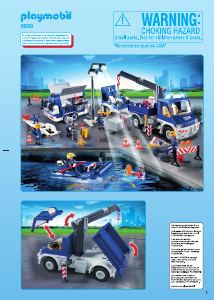 Manuale Playmobil set 9880 Rescue Operazione di salvataggio