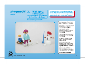 Manuale Playmobil set 9864 City Life Inverno