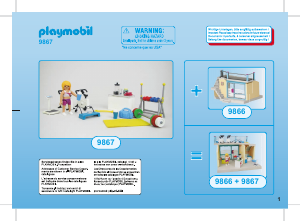 Brugsanvisning Playmobil set 9867 City Life Träningslokal