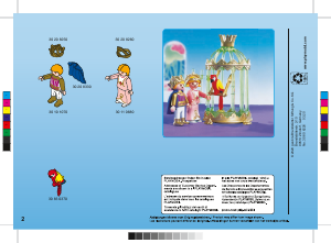 Manual Playmobil set 9890 Fairy Tales Royal children with parrot cage