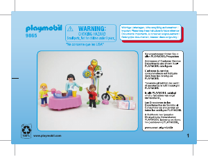 Manual Playmobil set 9865 Leisure Childrens Birthday