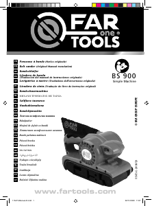 Vadovas Far Tools BS 900 Juostinis šlifuoklis