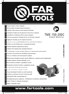 Használati útmutató Far Tools TME 150-200C Kettős köszörű