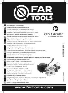 Brugsanvisning Far Tools CBG 150/200C Bænksliber