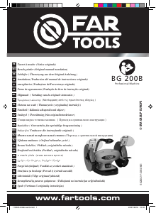 Kullanım kılavuzu Far Tools BG 200B Taşlama Motoru
