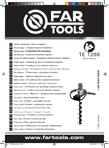 Návod Far Tools TE 1200 Zemný vrták