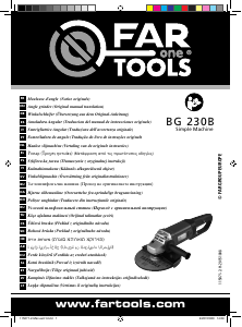 Kasutusjuhend Far Tools BG 230B Nurklihvija