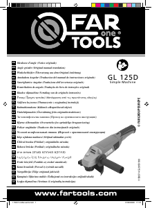 Manuál Far Tools GL 125D Úhlová bruska