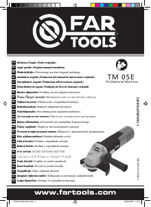 Manuál Far Tools TM 05E Úhlová bruska