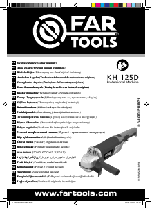 Brugsanvisning Far Tools KH 125D Vinkelsliber