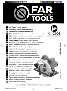 Kasutusjuhend Far Tools IX 1200 Ketassaag