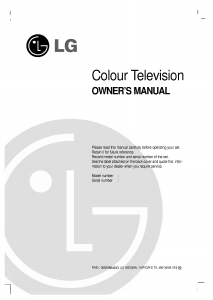 Bruksanvisning LG RZ-29FD15RX TV