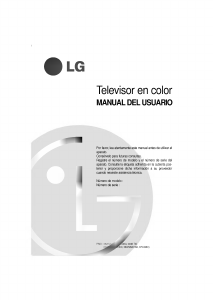 Manual de uso LG CB-25H40E Televisor
