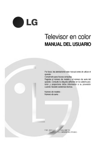 Manual de uso LG CE-29C82I Televisor