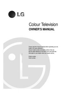 Bruksanvisning LG CE-29Q10ET TV