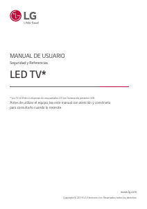 Manual de uso LG 43UT662H0ZC Televisor de LED