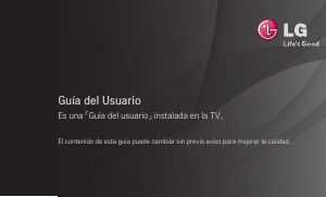 Manual de uso LG 47LS560S Televisor de LED