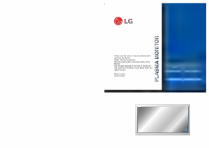 Bruksanvisning LG MZ-60PZ13B Plasma TV