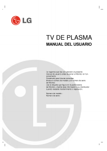 Manual de uso LG RZ-50PX10 Televisor de plasma