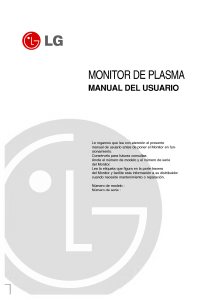 Manual de uso LG MZ-42PM10B Televisor de plasma