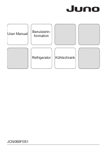 Manual Juno JCN088F0S1 Refrigerator