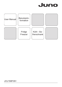 Manual Juno JCU158F0S1 Fridge-Freezer