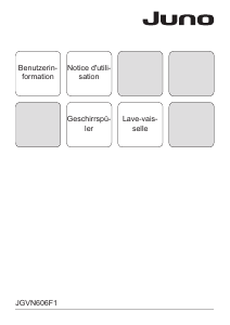 Mode d’emploi Juno JGVN606F1 Lave-vaisselle