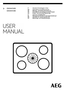 Mode d’emploi AEG IDK84454IB Table de cuisson