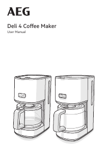 Manual AEG CM4-1-4ST Deli 4 Coffee Machine
